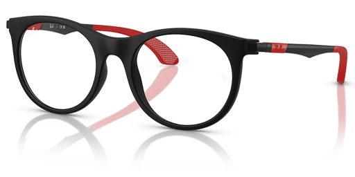 Ray-Ban 0RY9082V gyermek pantó alakú és fekete színű szemüveg