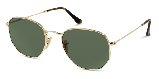 Ray-Ban RB3548N 001 férfi hatszögletű alakú és arany színű napszemüveg