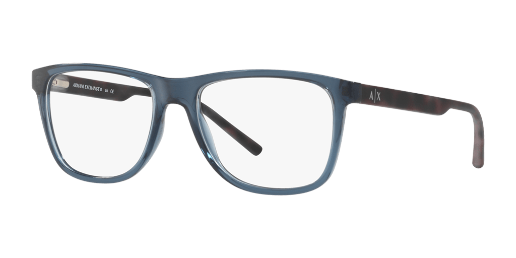Armani Exchange AX3048 8238 férfi téglalap alakú és kék színű szemüveg