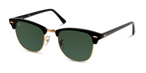 Ray-Ban Clubmaster RB3016 W0365 férfi négyzet alakú és fekete színű napszemüveg