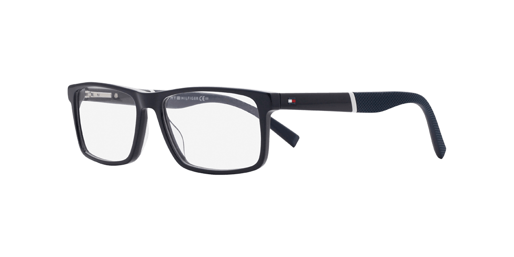 Tommy Hilfiger TH 1909 PJP férfi téglalap alakú és kék színű szemüveg
