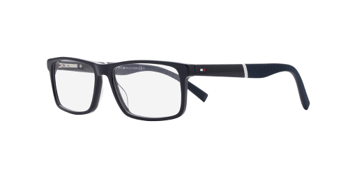 Tommy Hilfiger TH 1909 PJP férfi téglalap alakú és kék színű szemüveg