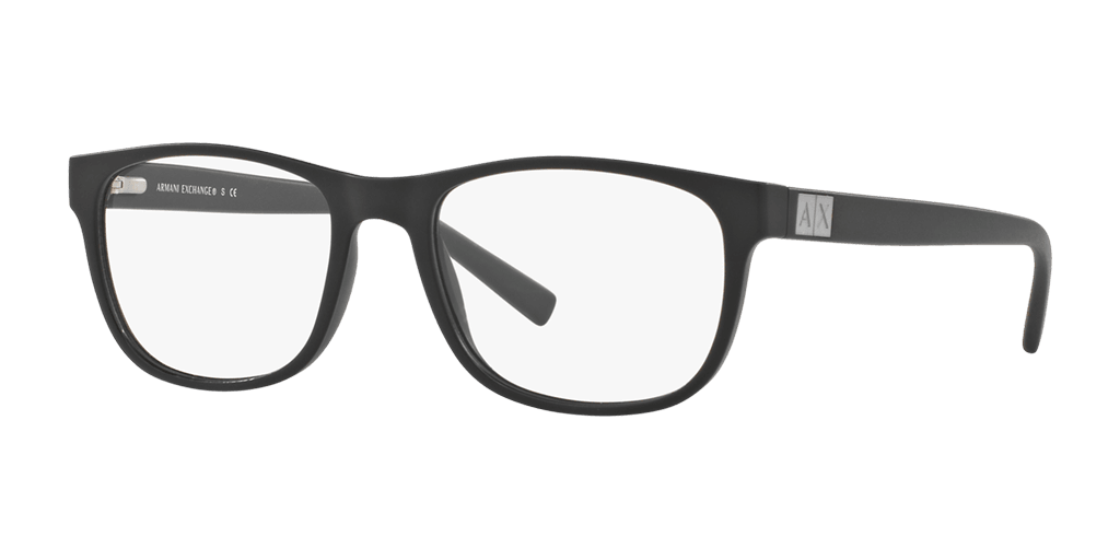 Armani Exchange AX3034 8078 férfi téglalap alakú és fekete színű szemüveg
