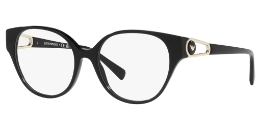 Emporio Armani EA3211 5017 női kerek alakú és fekete színű szemüveg