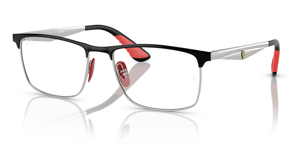 Ray-Ban 0RX6516M férfi téglalap alakú és fekete színű szemüveg