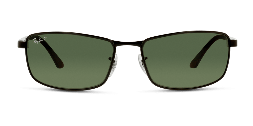 Ray-Ban RB3498 002/9A férfi téglalap alakú és fekete színű napszemüveg