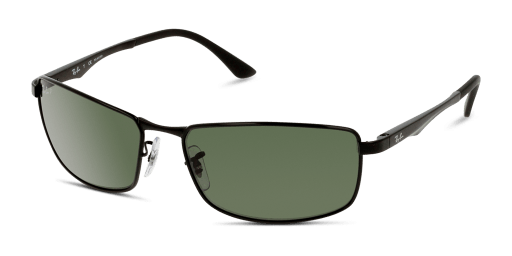 Ray-Ban RB3498 002/9A férfi téglalap alakú és fekete színű napszemüveg