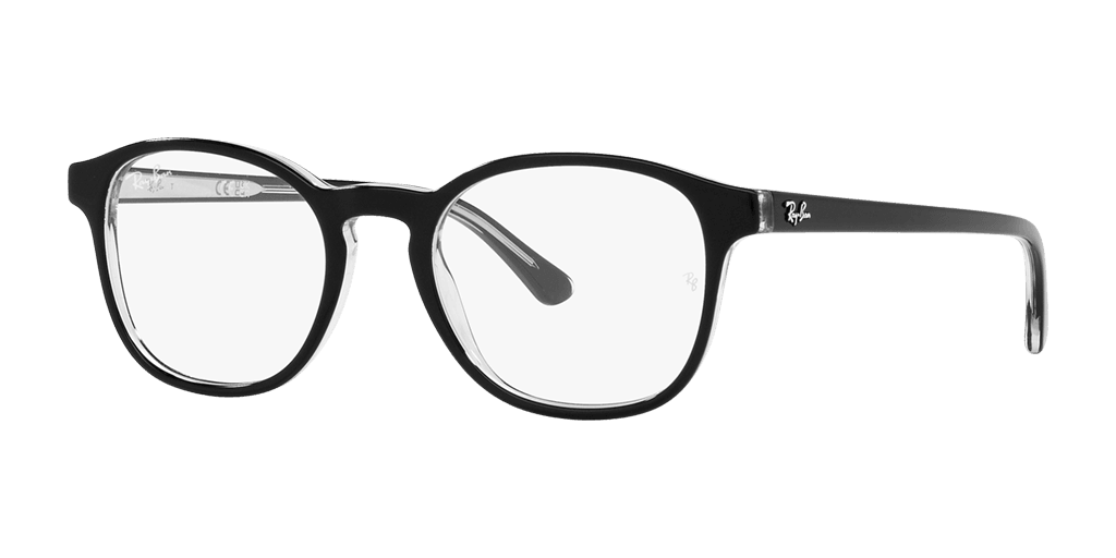 Ray-Ban RX5417 2034 női pantó alakú és fekete színű szemüveg